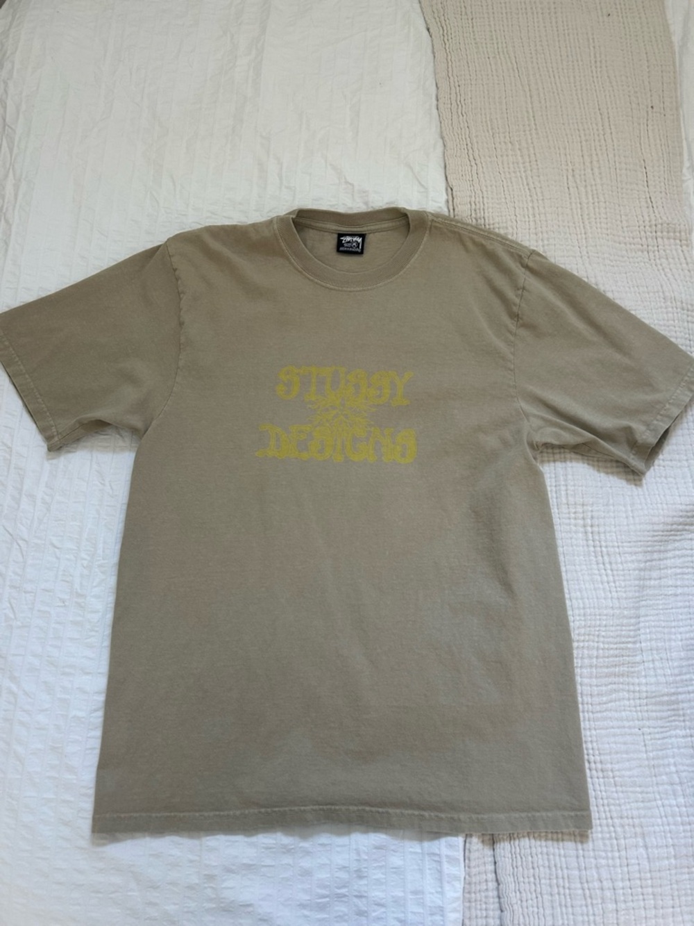 Size Medium Stussy Beige Tee